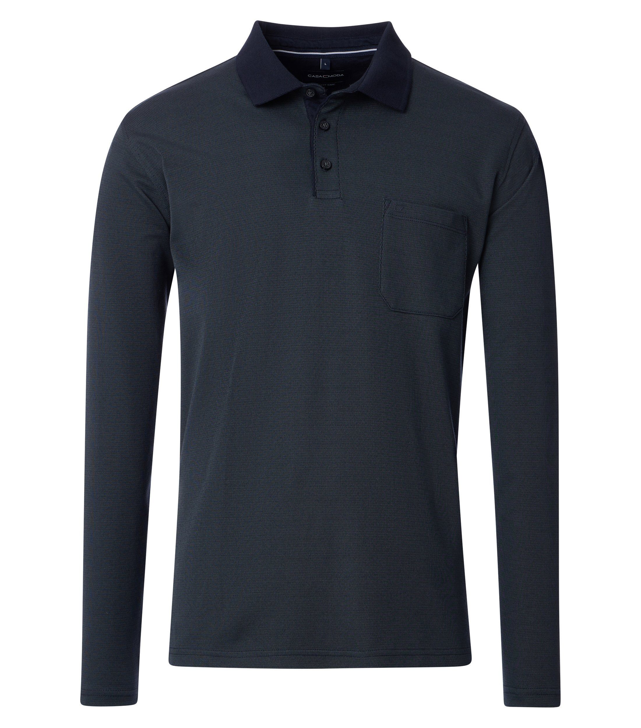 CASAMODA Langarm-Poloshirt CASAMODA Polo-Shirt Langarm gestreift günstig online kaufen