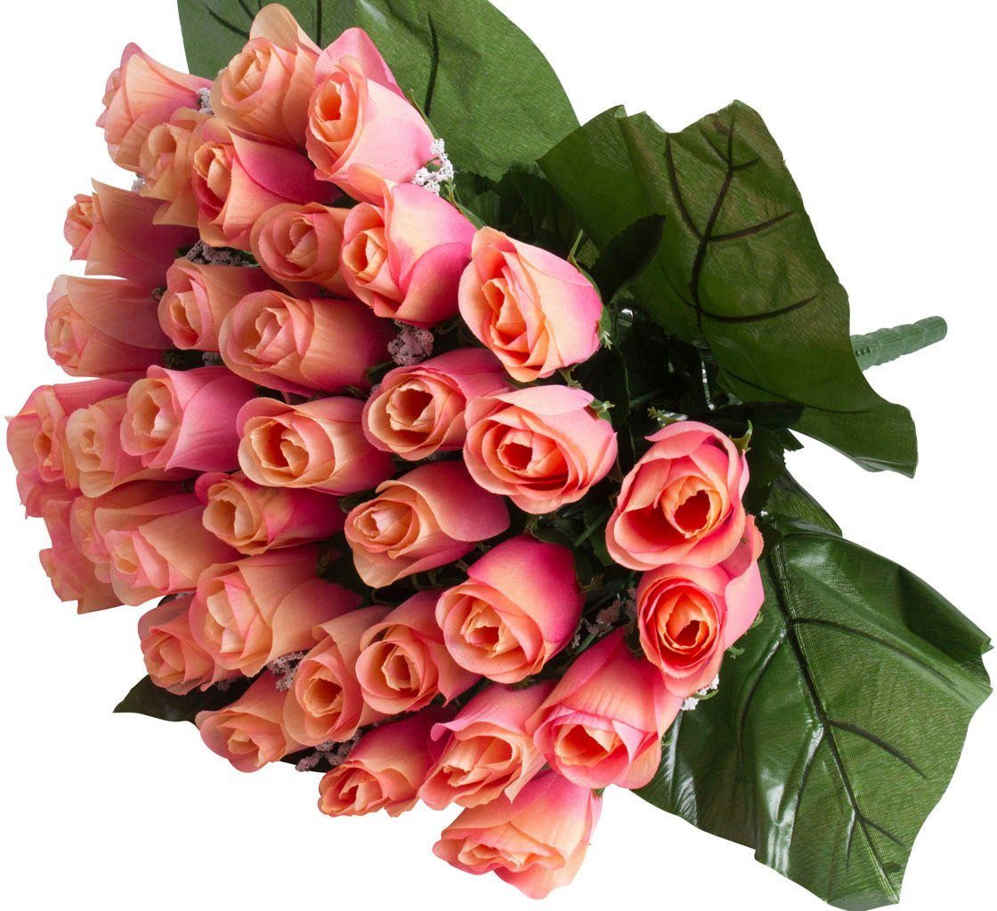 Kunstblume Rosenstrauß mit 36 Rosen, Botanic-Haus, günstig online kaufen
