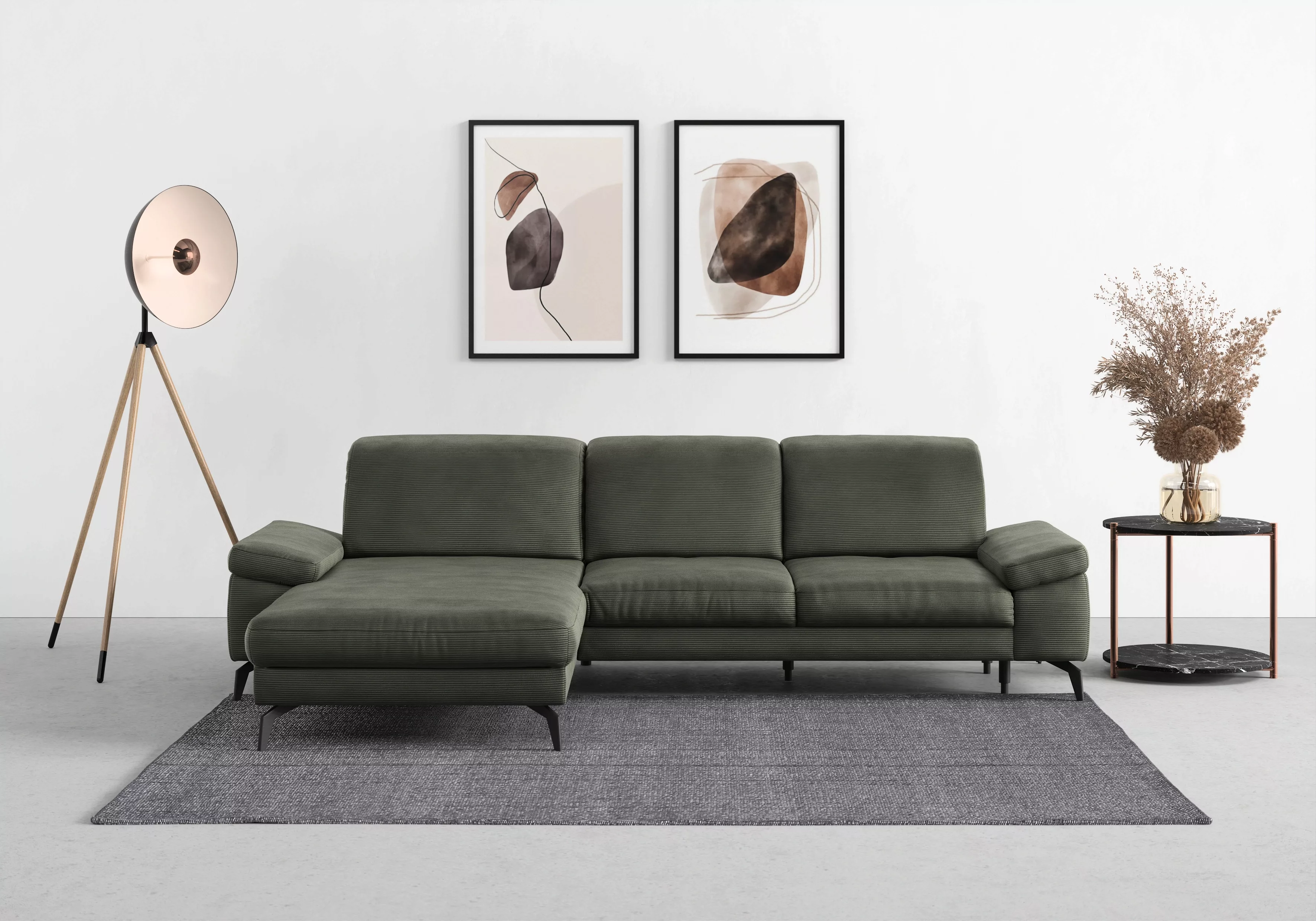 sit&more Ecksofa "Cabana L-Form", Recamiere, wahlweise mit Sitztiefen-, Arm günstig online kaufen