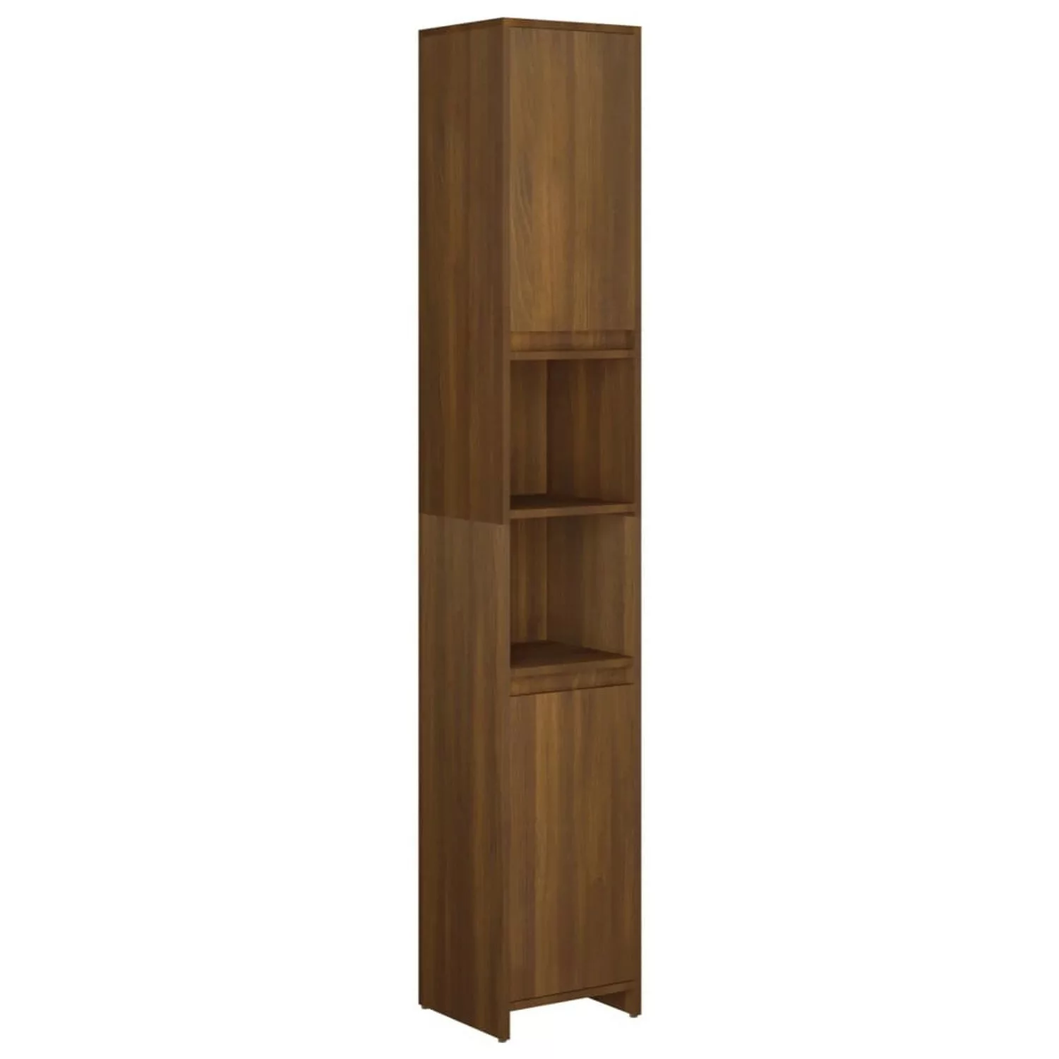 Vidaxl Badezimmerschrank Braun Eiche 30x30x183,5 Cm Holzwerkstoff günstig online kaufen