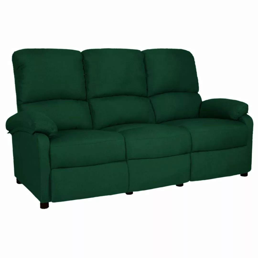 3-sitzer-sofa Verstellbar Dunkelgrün Stoff günstig online kaufen