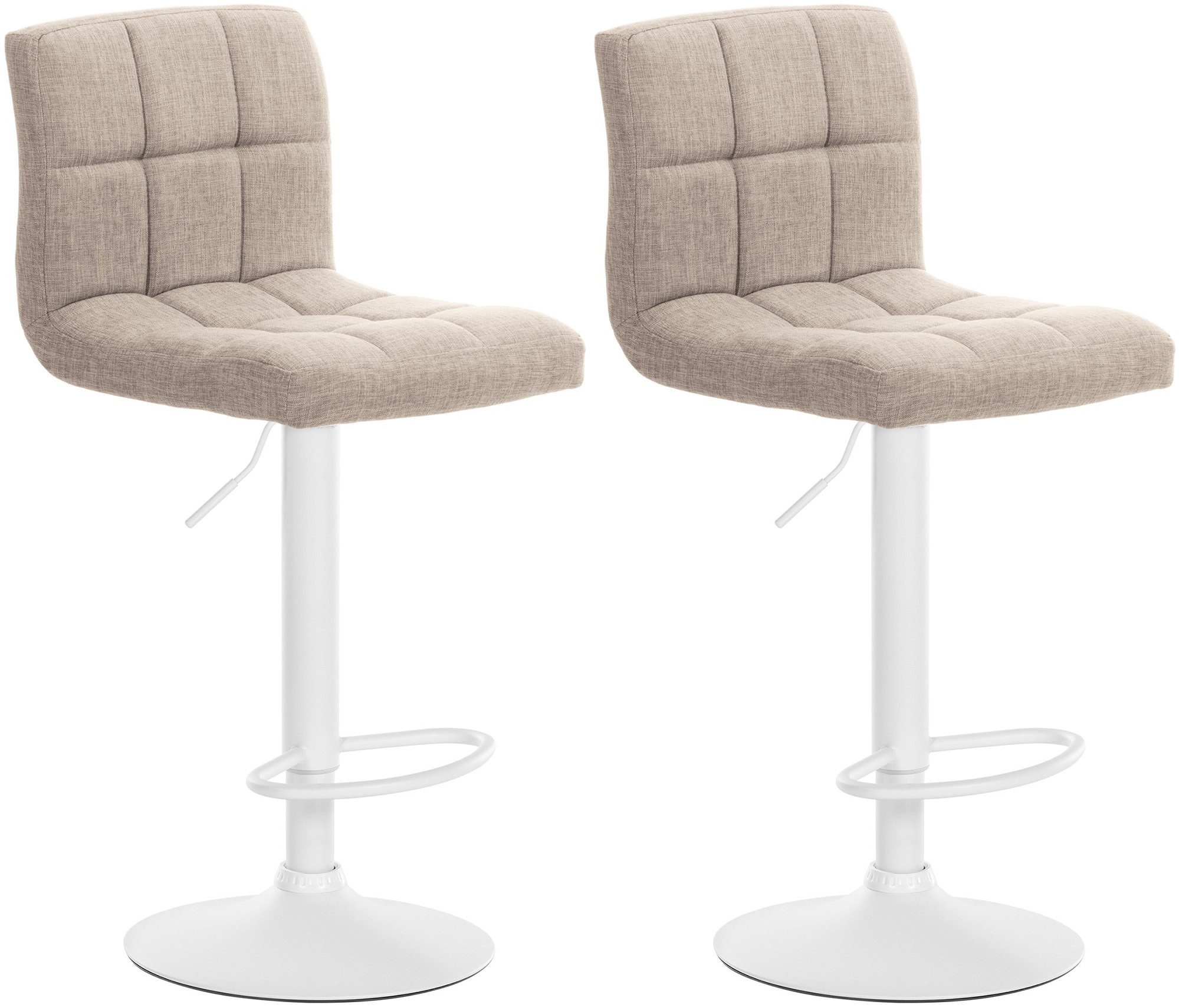 CLP Barhocker Calma Stoff (2er Set, günstig online kaufen