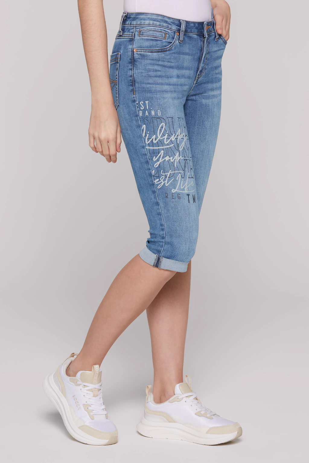 SOCCX Jeansshorts, mit normaler Leibhöhe günstig online kaufen
