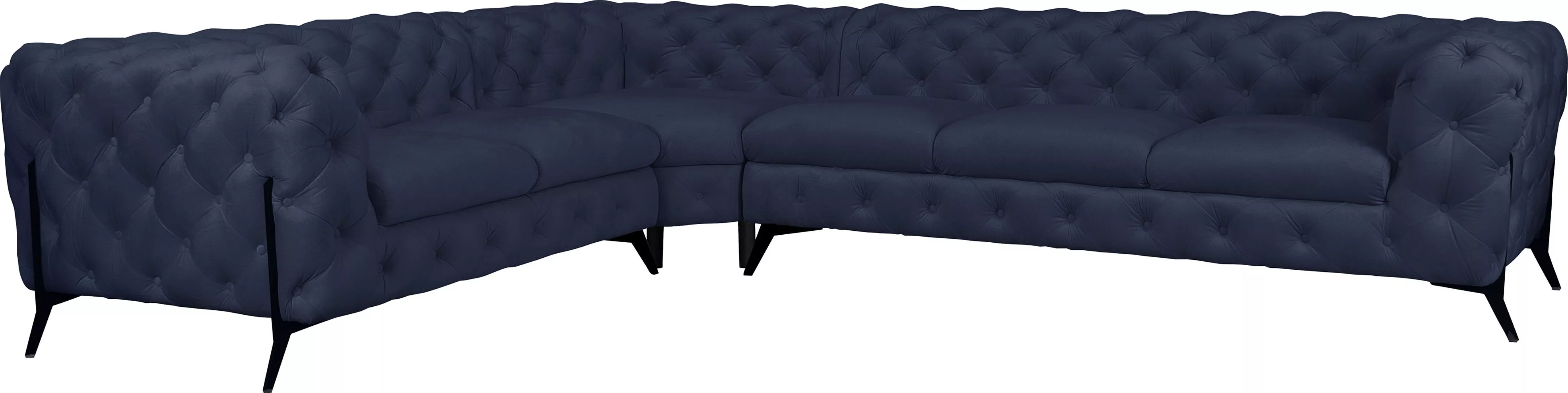 Leonique Chesterfield-Sofa »Amaury L-Form«, großes Ecksofa, Chesterfield-Op günstig online kaufen