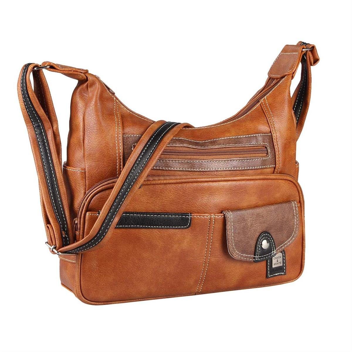 ITALYSHOP24 Schultertasche Damen Tasche CrossBody Schultertasche günstig online kaufen