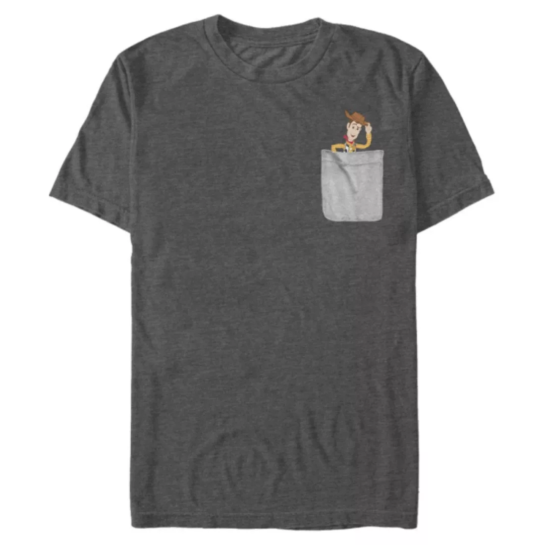 Pixar - Toy Story - Woody Faux Pocket - Männer T-Shirt günstig online kaufen