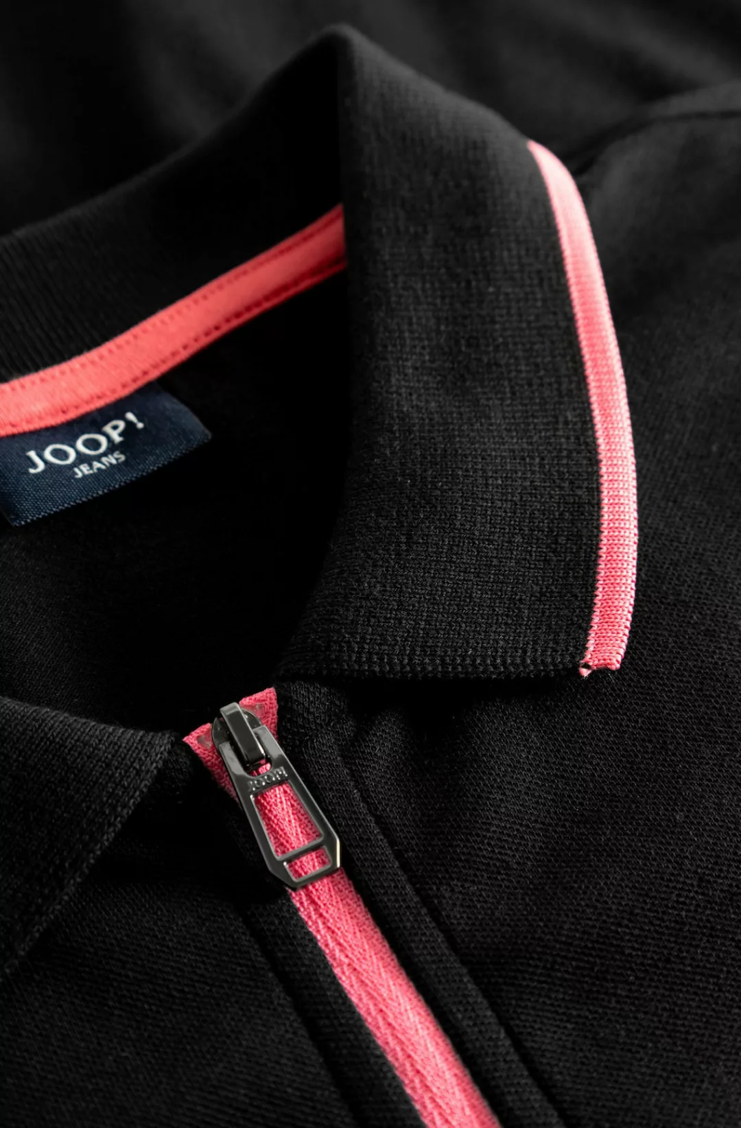Joop Jeans Poloshirt "Adam", mit kontrastfarbenem Reißverschluss am Ausschn günstig online kaufen