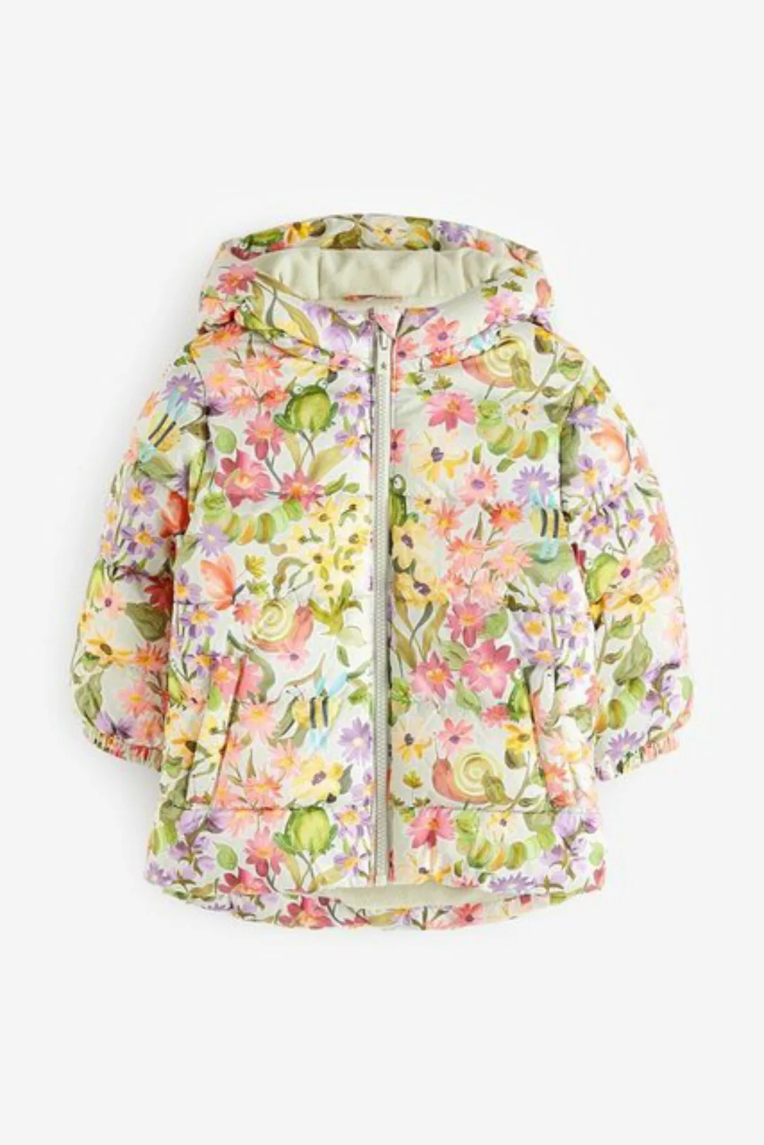 Next Steppjacke Wasserdichter wattierter Mantel mit Blumenprint (1-St) günstig online kaufen