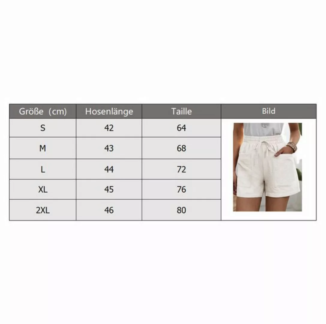 KIKI Relaxshorts Sommerliche Damen-Leinen-Shorts – Relaxed Shorts –Strandsh günstig online kaufen