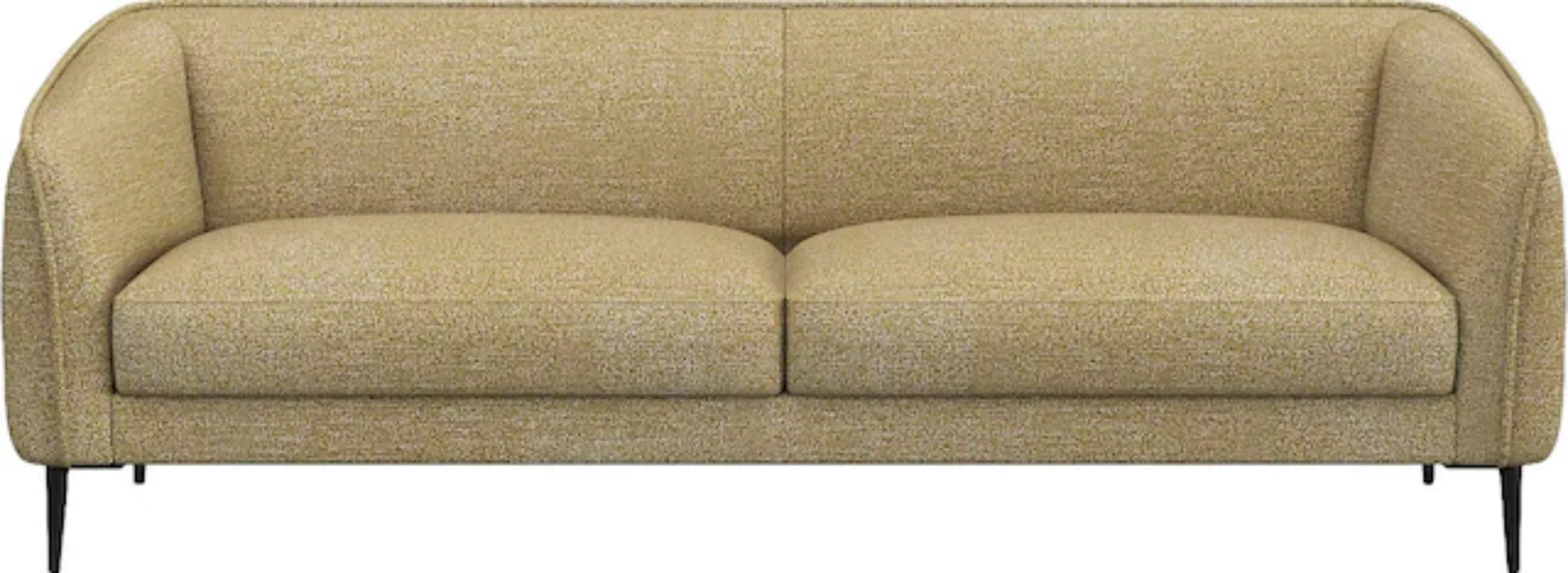 FLEXLUX 3-Sitzer »Belle Designsofa, Couch, bequem durch Kaltschaum im Sitz« günstig online kaufen