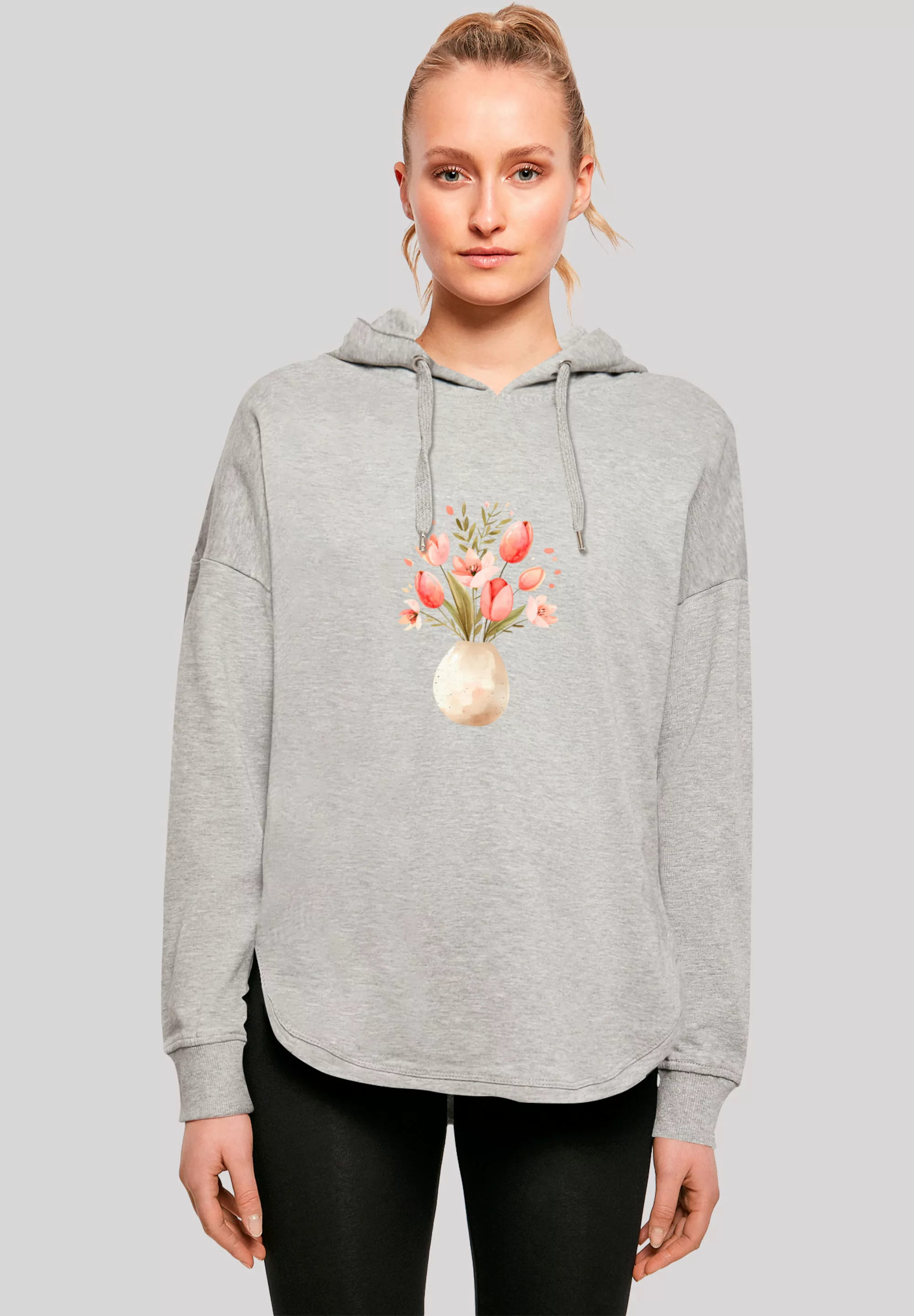 F4NT4STIC Kapuzenpullover "Rosa Frühlingsblumenstrauß in Vase", Premium Qua günstig online kaufen