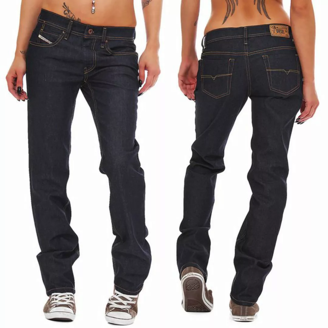 Diesel Gerade Jeans Diesel Damen Jeans Faithlegg 008AA 5-Pocket-Style günstig online kaufen