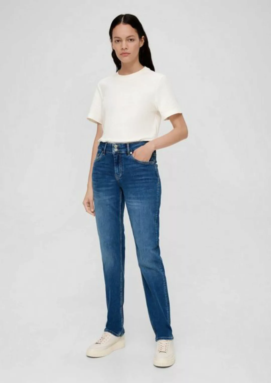 s.Oliver 5-Pocket-Jeans Jeans Karolin / Regular Fit / Mid Rise / Straight L günstig online kaufen