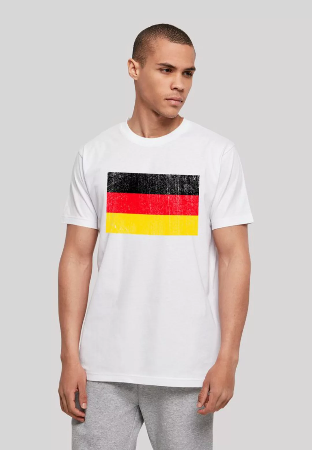 F4NT4STIC T-Shirt "Deutschland Flagge Germany distressed", Print günstig online kaufen