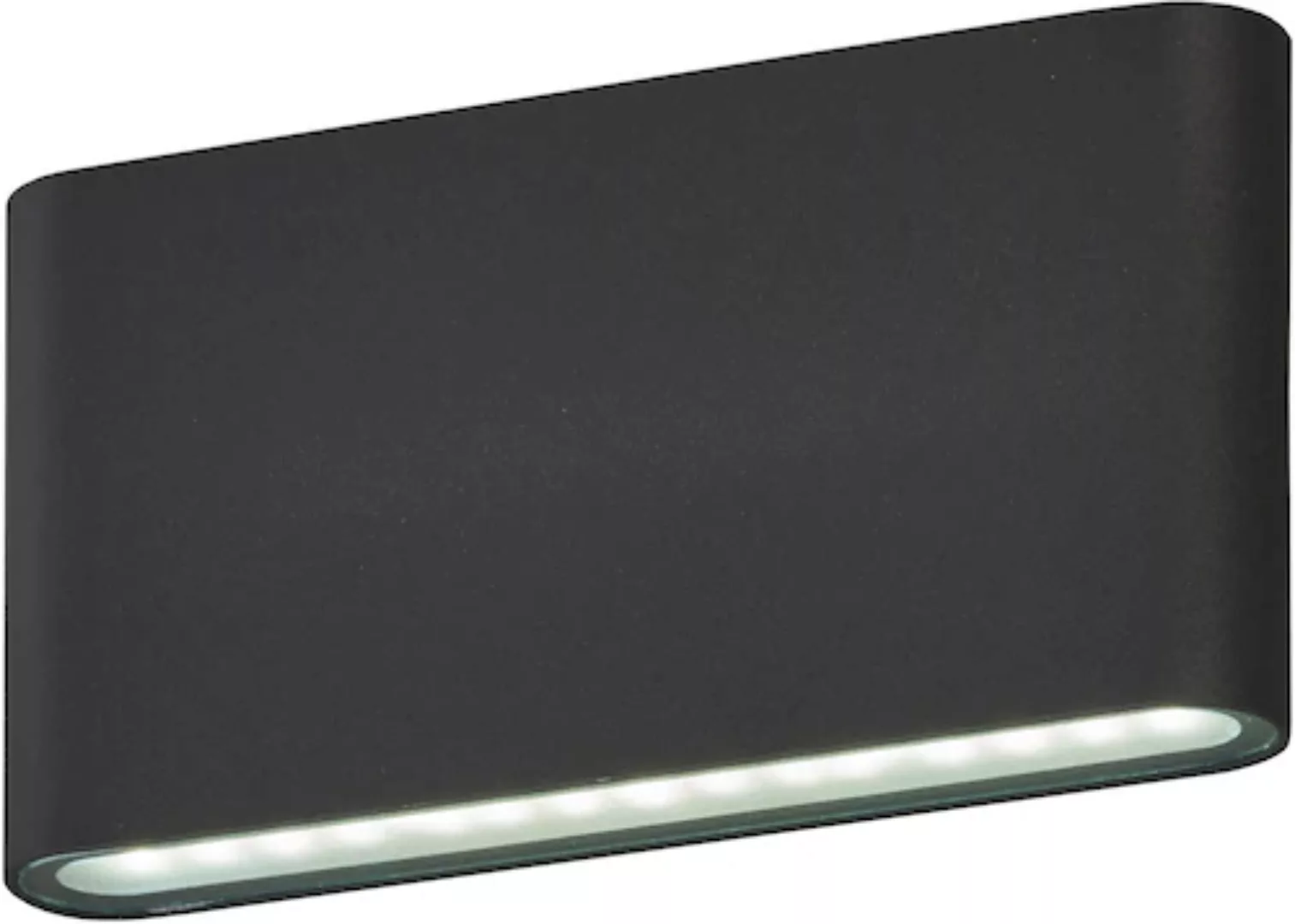 LED-Außenwandleuchte Scone, schwarz, Breite 17,5 cm, 2-flg. günstig online kaufen