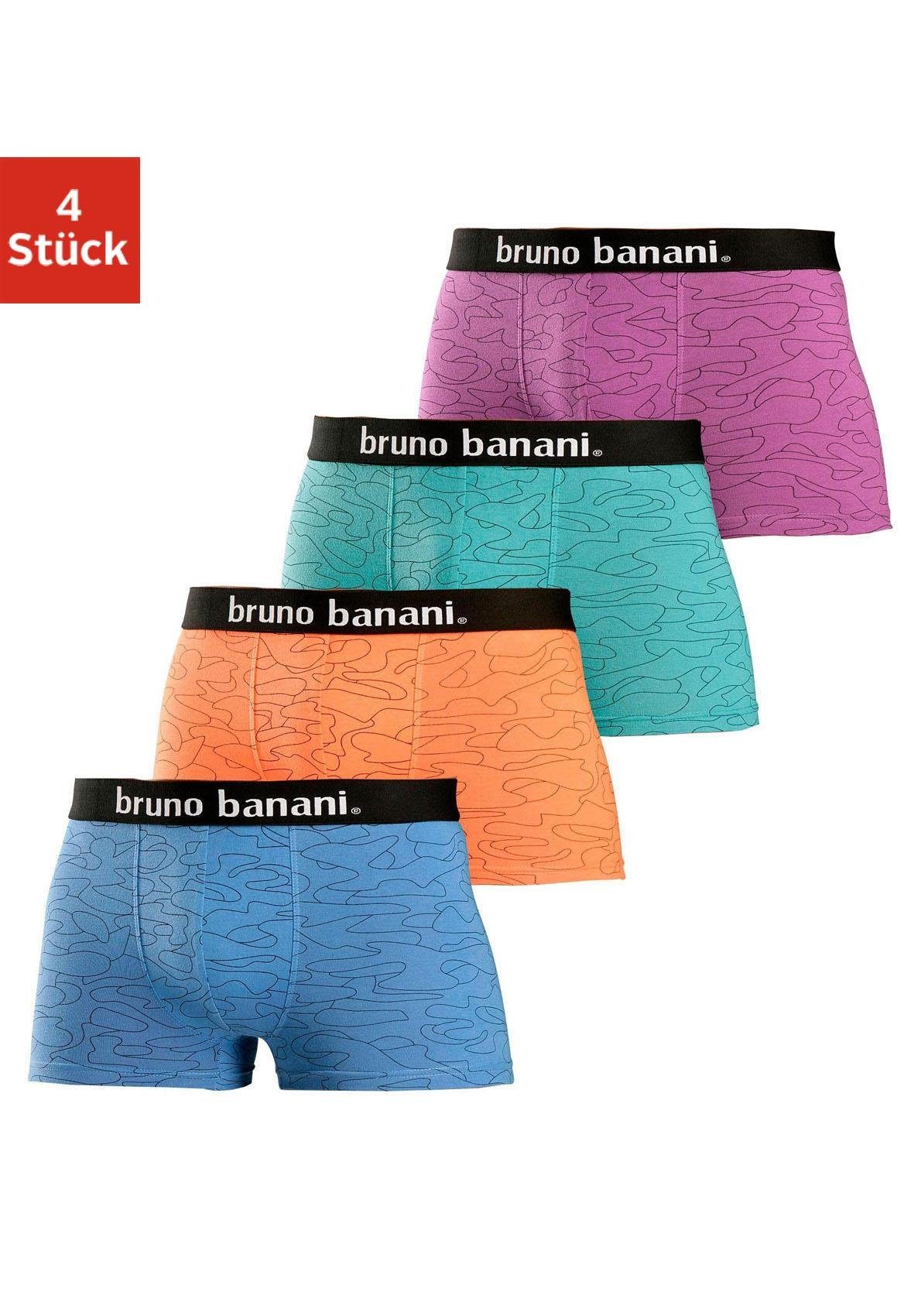 Bruno Banani Boxer "Boxershorts für Herren", (Packung, 4 St.), mit Kontrast günstig online kaufen