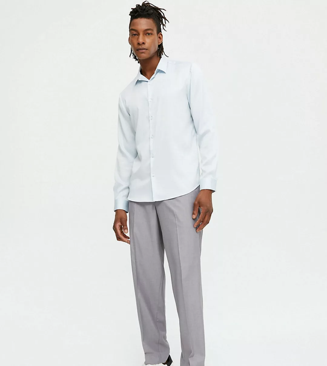 New Look – Elegante, locker geschnittene Hose in Grau günstig online kaufen