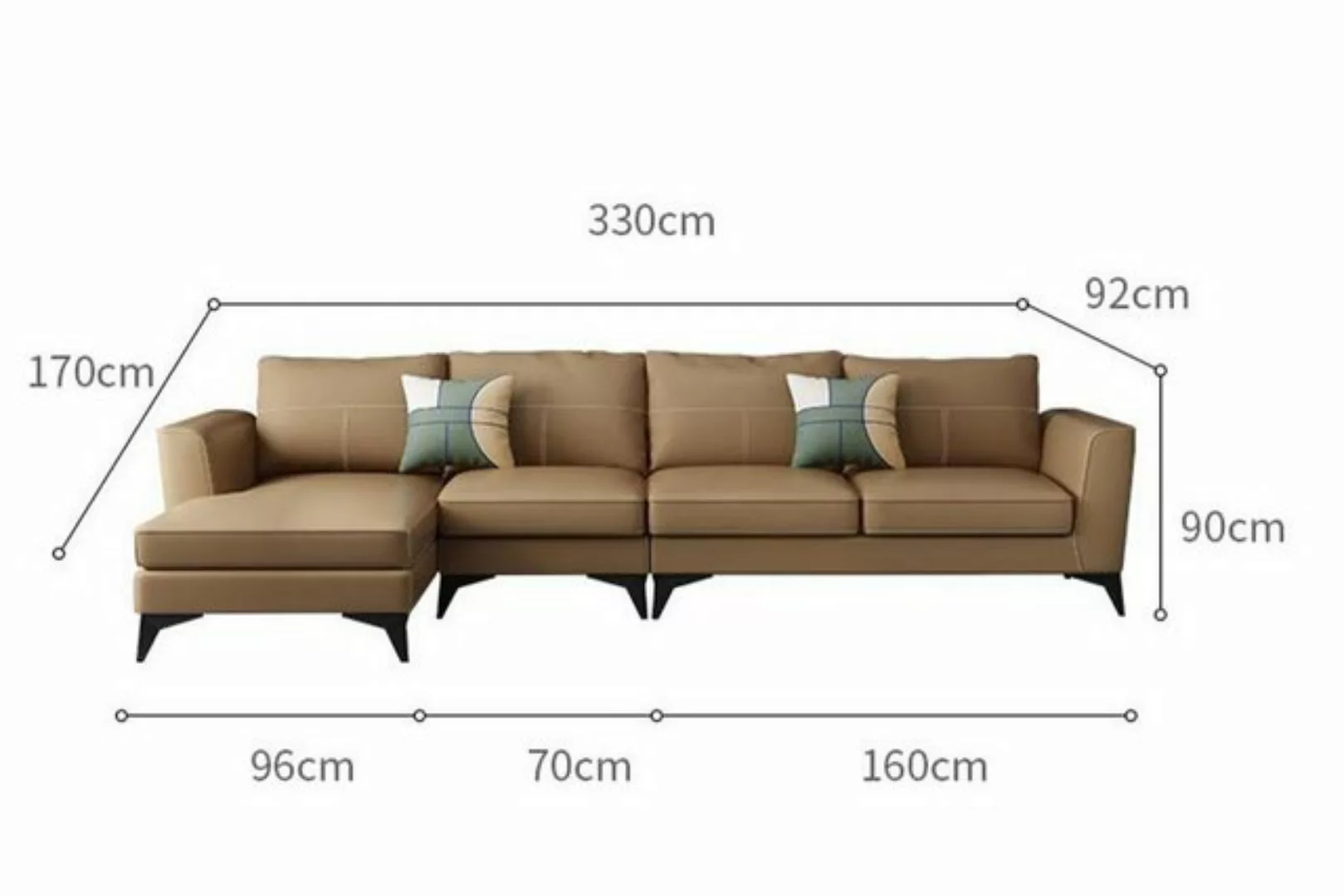 JVmoebel Ecksofa, Design Esk Ecksofa L-form Modern Sofas Ledersofa Couch Wo günstig online kaufen