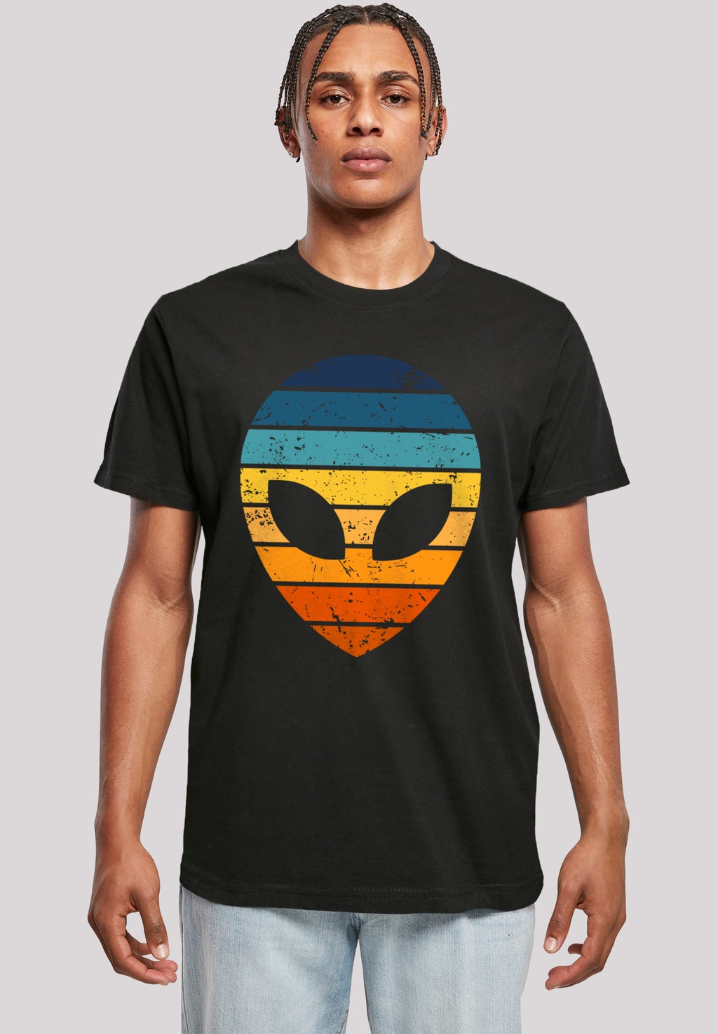 F4NT4STIC T-Shirt "Alien Sonnenuntergang Retro", Premium Qualität günstig online kaufen