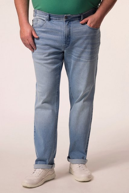 Men Plus Cargohose Men+ Jeans Denim Bauchfit Regular Fit 5-Pocket günstig online kaufen