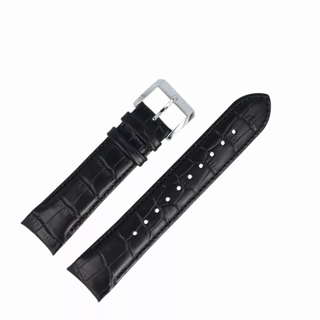 BOSS Uhrenarmband 22mm Leder Schwarz 659302482 günstig online kaufen