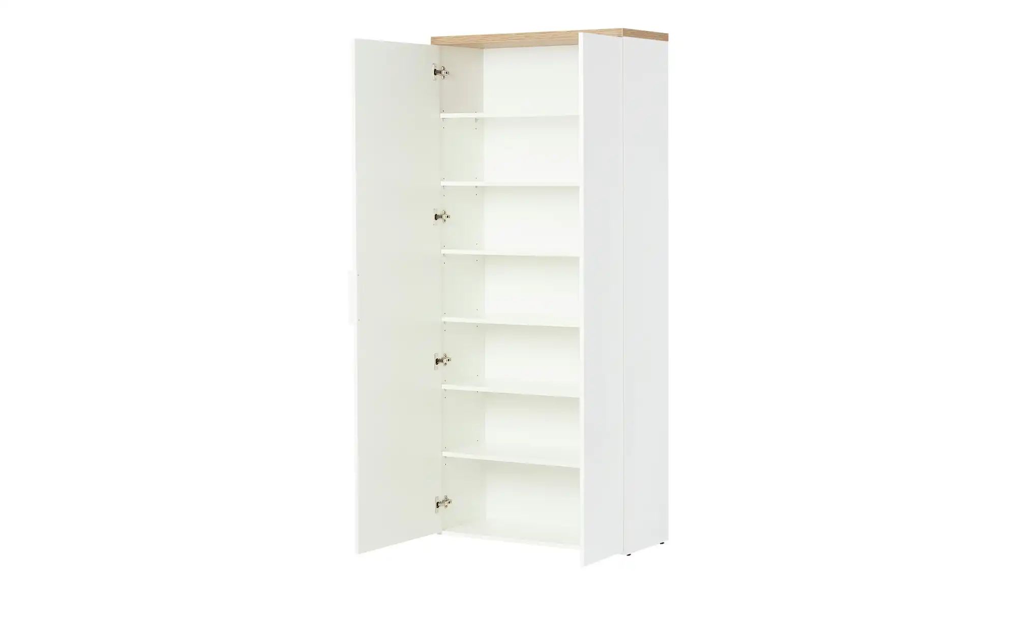 Garderobenschrank  Siena ¦ weiß ¦ Maße (cm): B: 82,3 H: 189,1 T: 35.2 Schrä günstig online kaufen