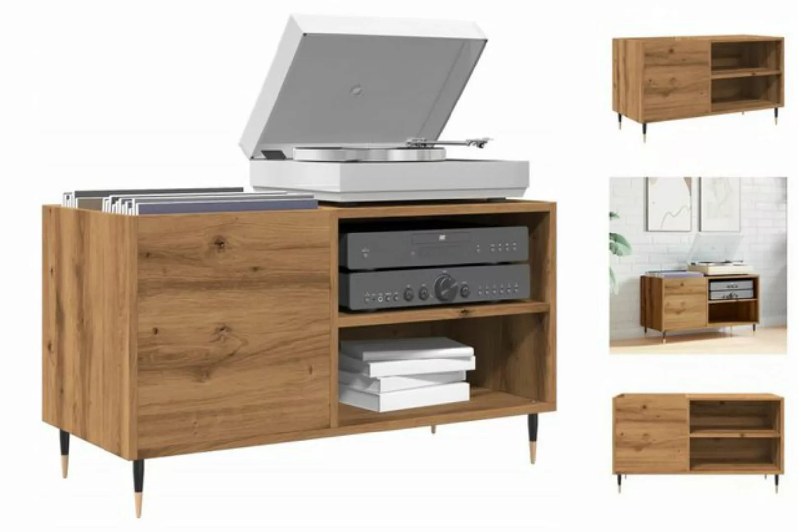 vidaXL TV-Schrank TV Schrank Sideboard Plattenschrank Artisan-Eiche 84,5x38 günstig online kaufen