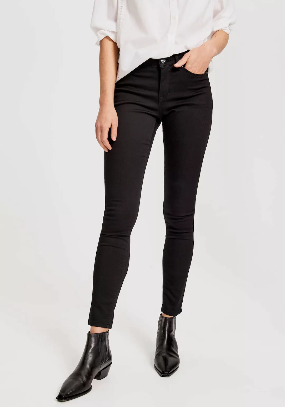 OPUS Skinny-fit-Jeans "Elma black" günstig online kaufen