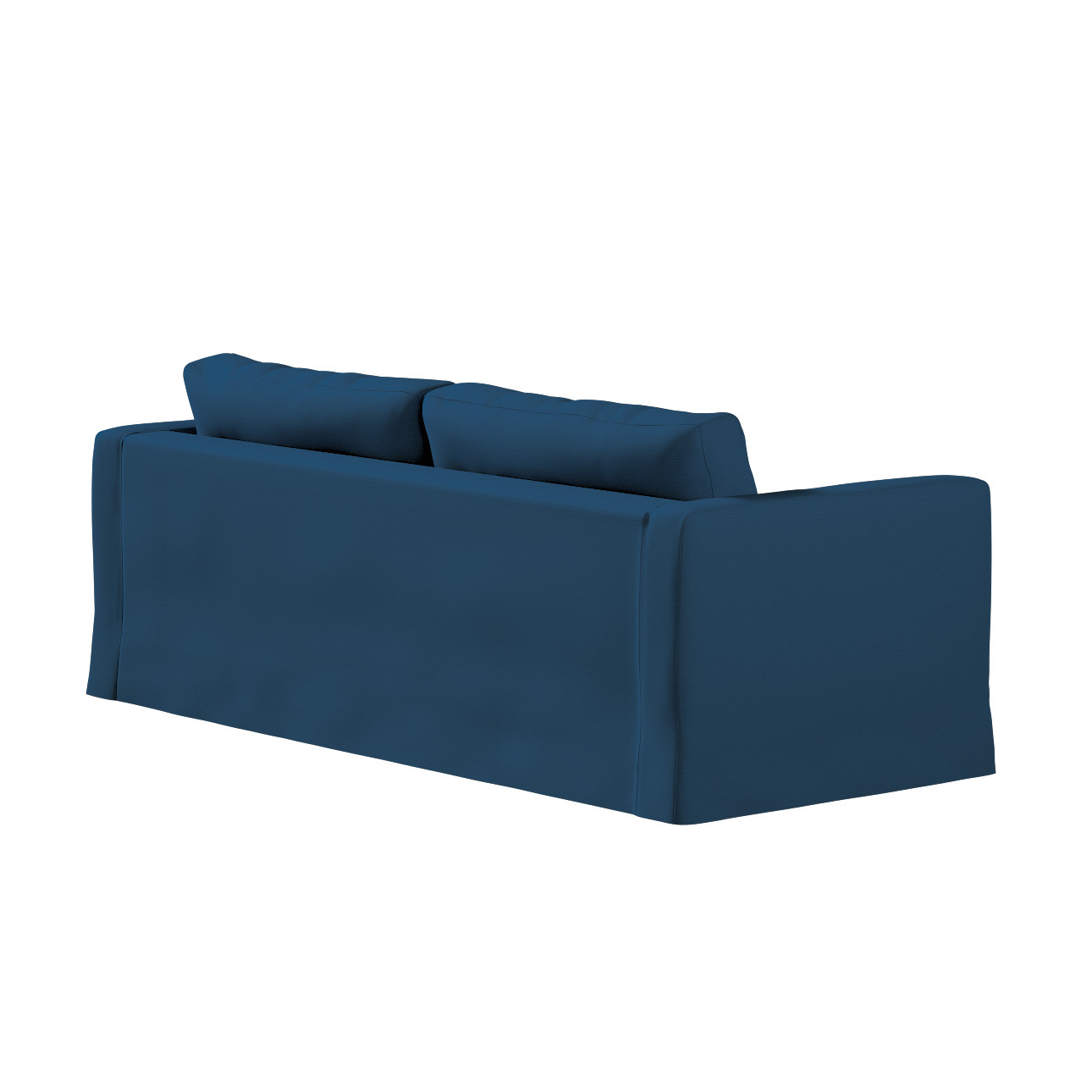 Bezug für Karlstad 3-Sitzer Sofa nicht ausklappbar, lang, marinenblau , Bez günstig online kaufen
