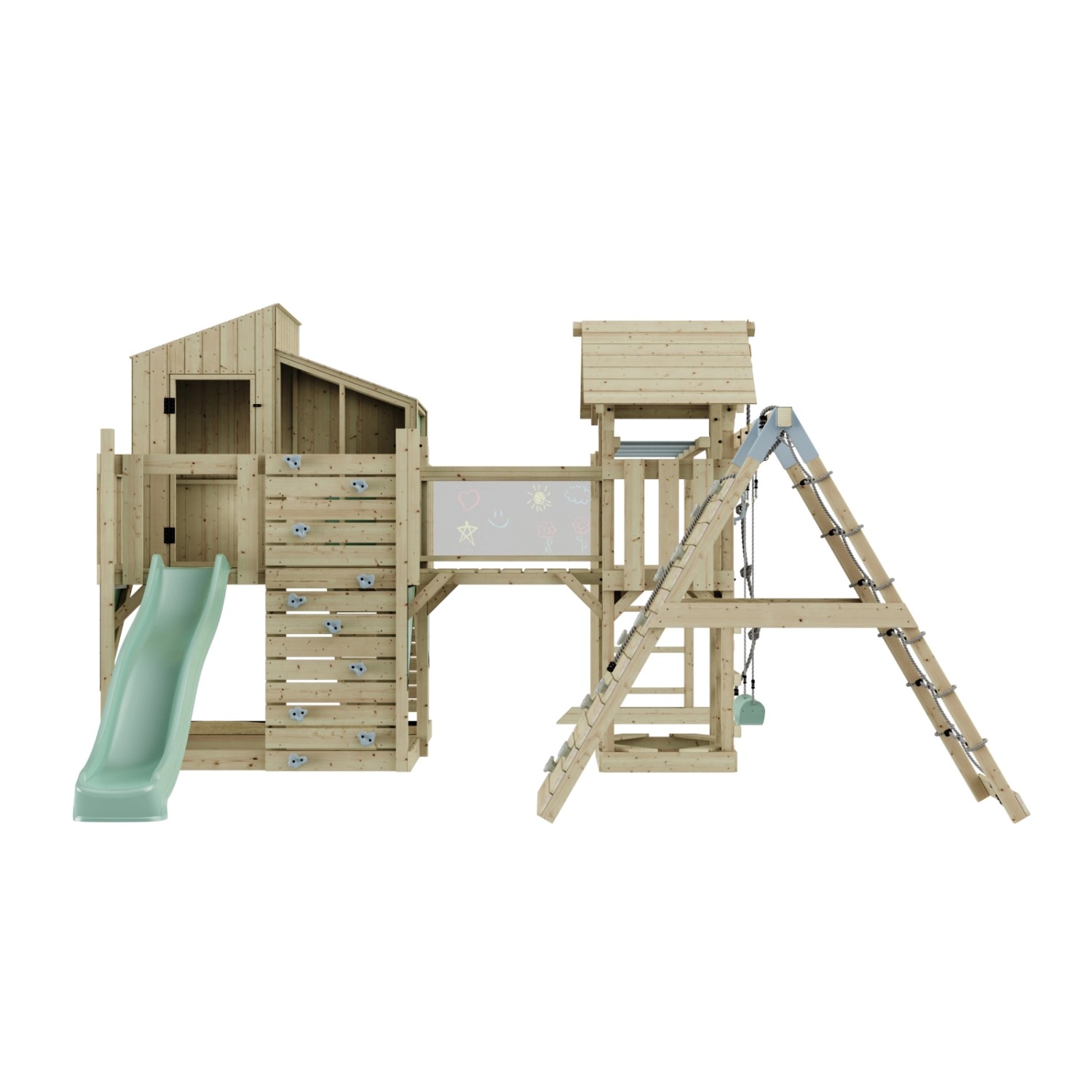 OutdoorToys Spielturm Tammo mit Kinderschaukel Mintgrün günstig online kaufen