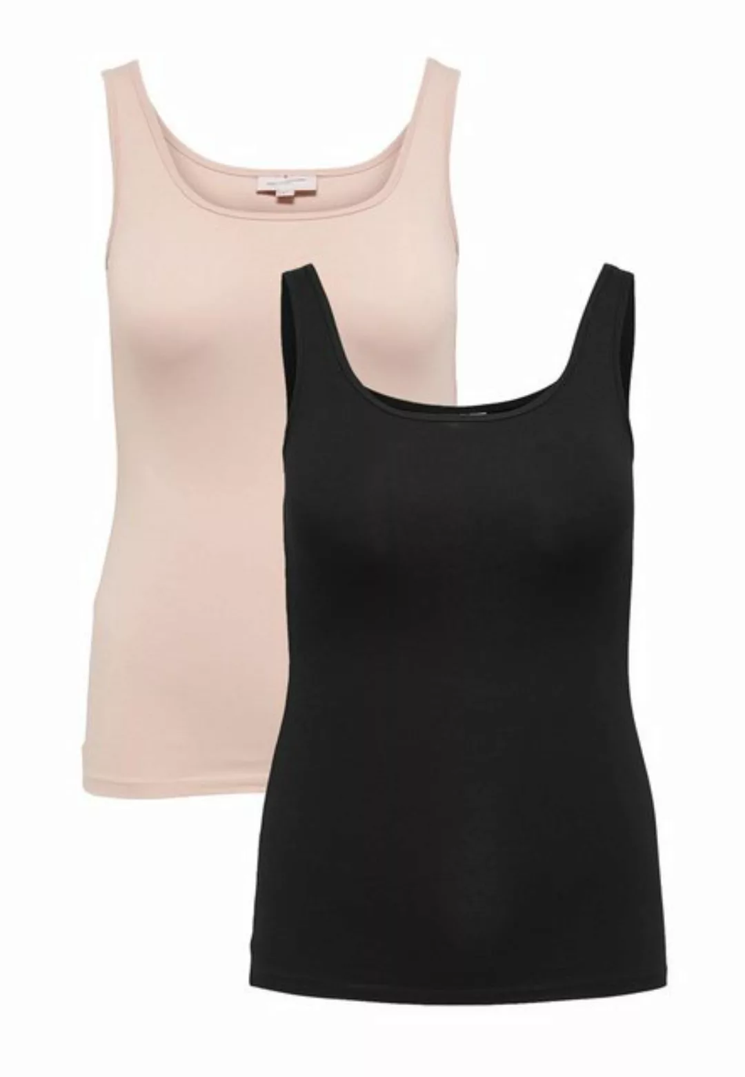 ONLY CARMAKOMA Shirttop Tank Top 2-er Stück Pack Plus Size Shirt Übergrößen günstig online kaufen