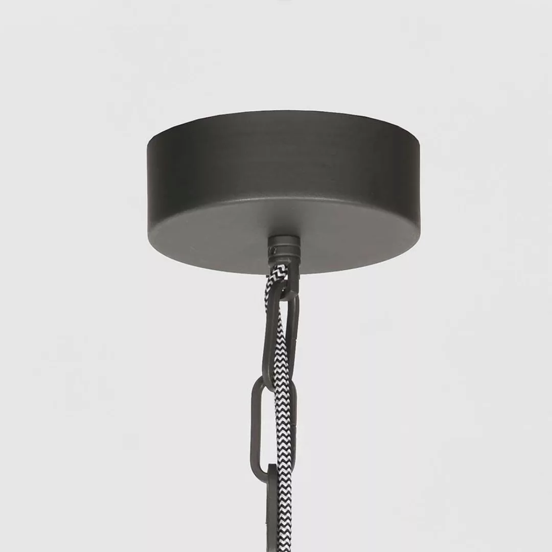 Stahl Deckenlampe in Grau 50 cm breit günstig online kaufen