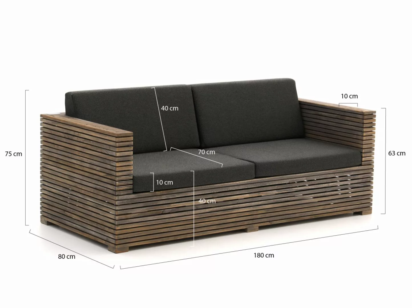 ROUGH-C Gartensofa 180 cm günstig online kaufen