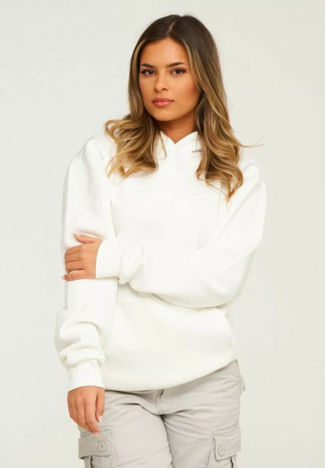 behype Hoodie BHPERTH Damen Basic Oversized Kapuzensweatshirt Raglan Kapuze günstig online kaufen