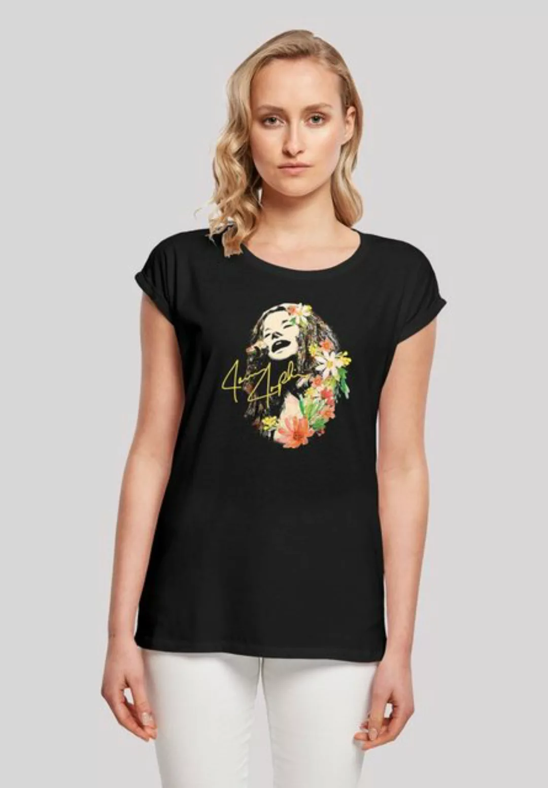 F4NT4STIC T-Shirt Janis Joplin Blumen' Print günstig online kaufen