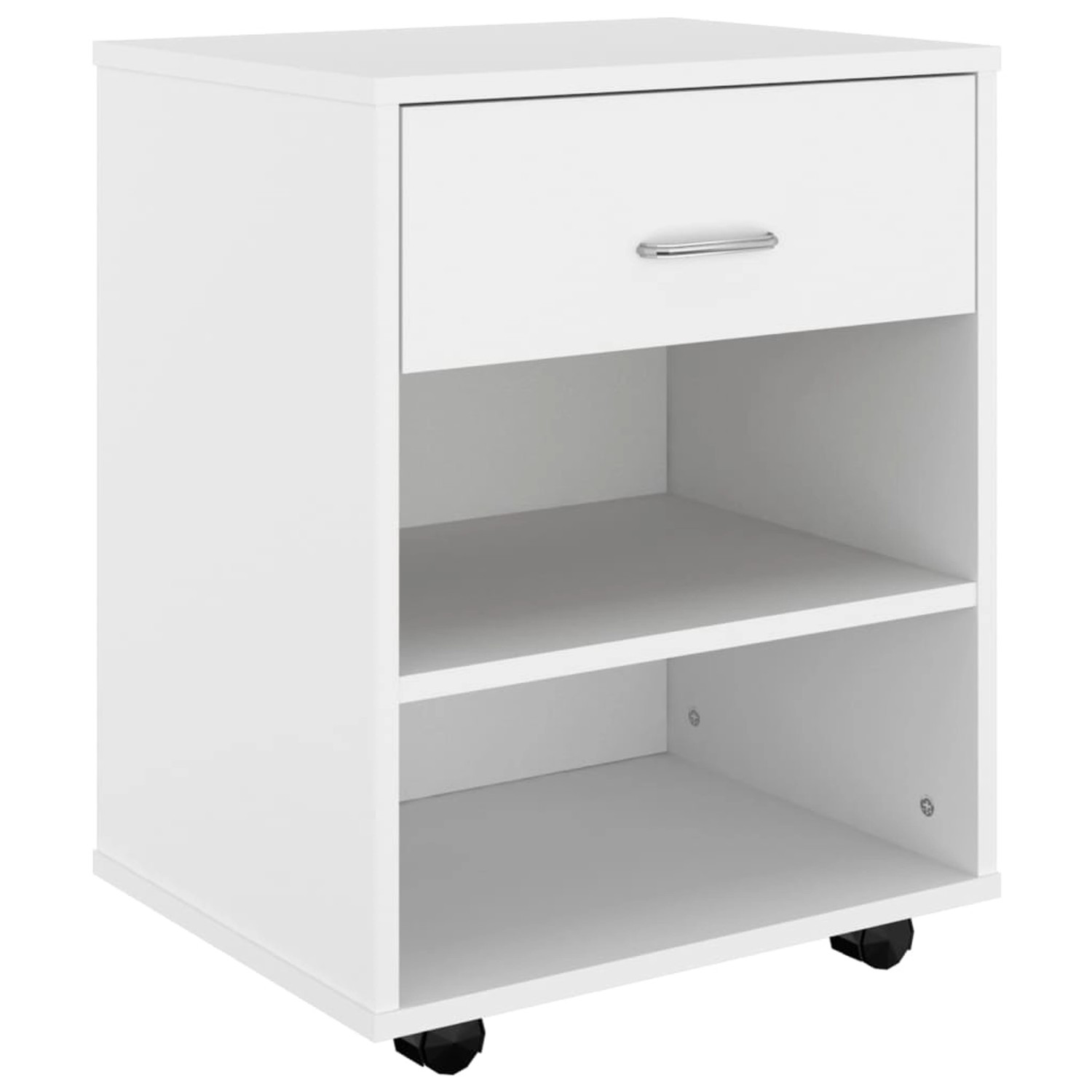 vidaXL Aktenschrank Rollschrank Weiß 46x36x59 cm Spanplatte günstig online kaufen