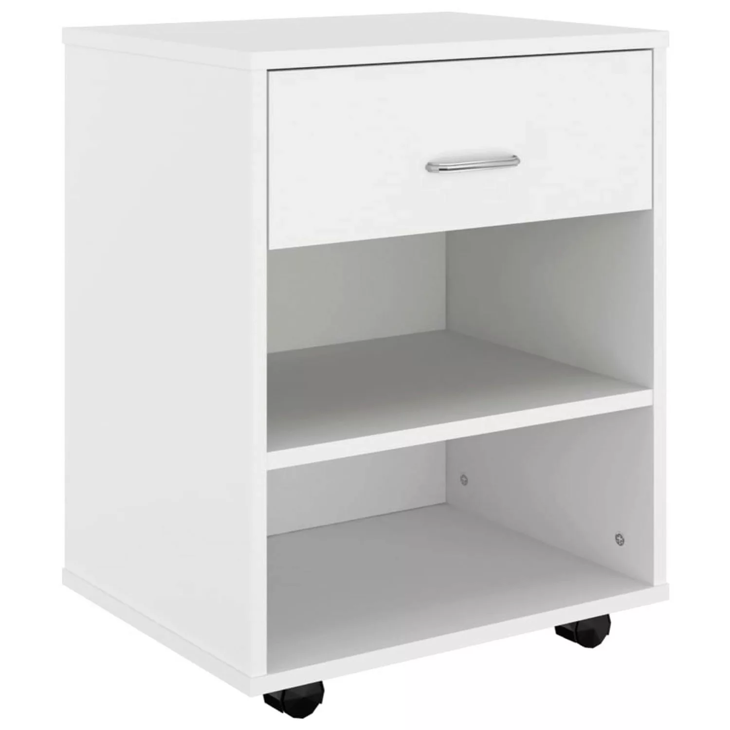 vidaXL Aktenschrank Rollschrank Weiß 46x36x59 cm Holzwerkstoff (1-St) günstig online kaufen