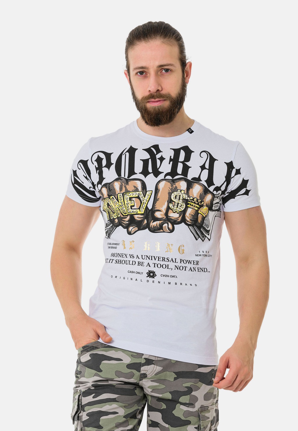 Cipo & Baxx T-Shirt "T-Shirt", mit Rundhals-Ausschnitt günstig online kaufen