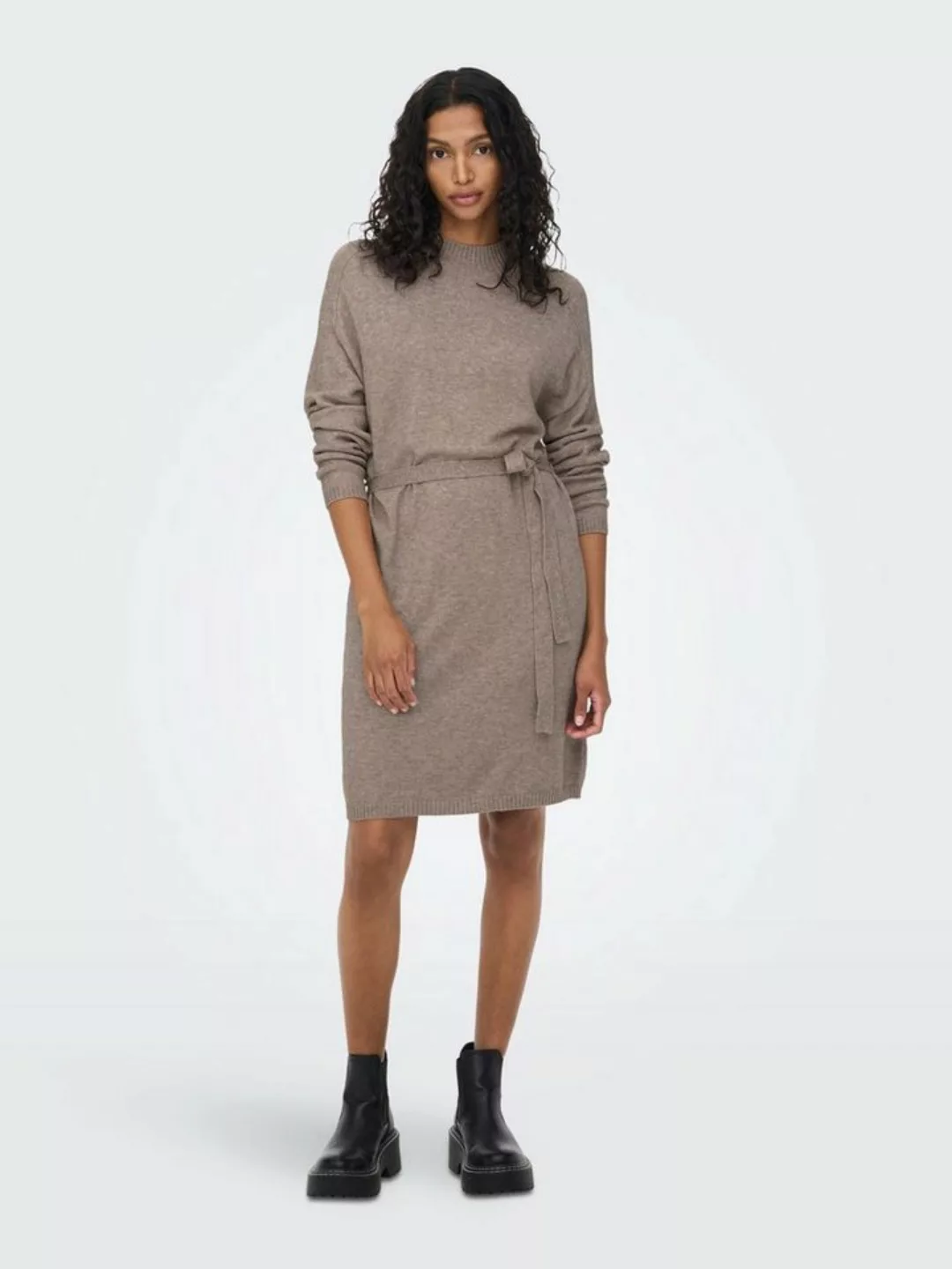 ONLY Strickkleid ONLLEVA L/S BELT DRESS EX KNT günstig online kaufen