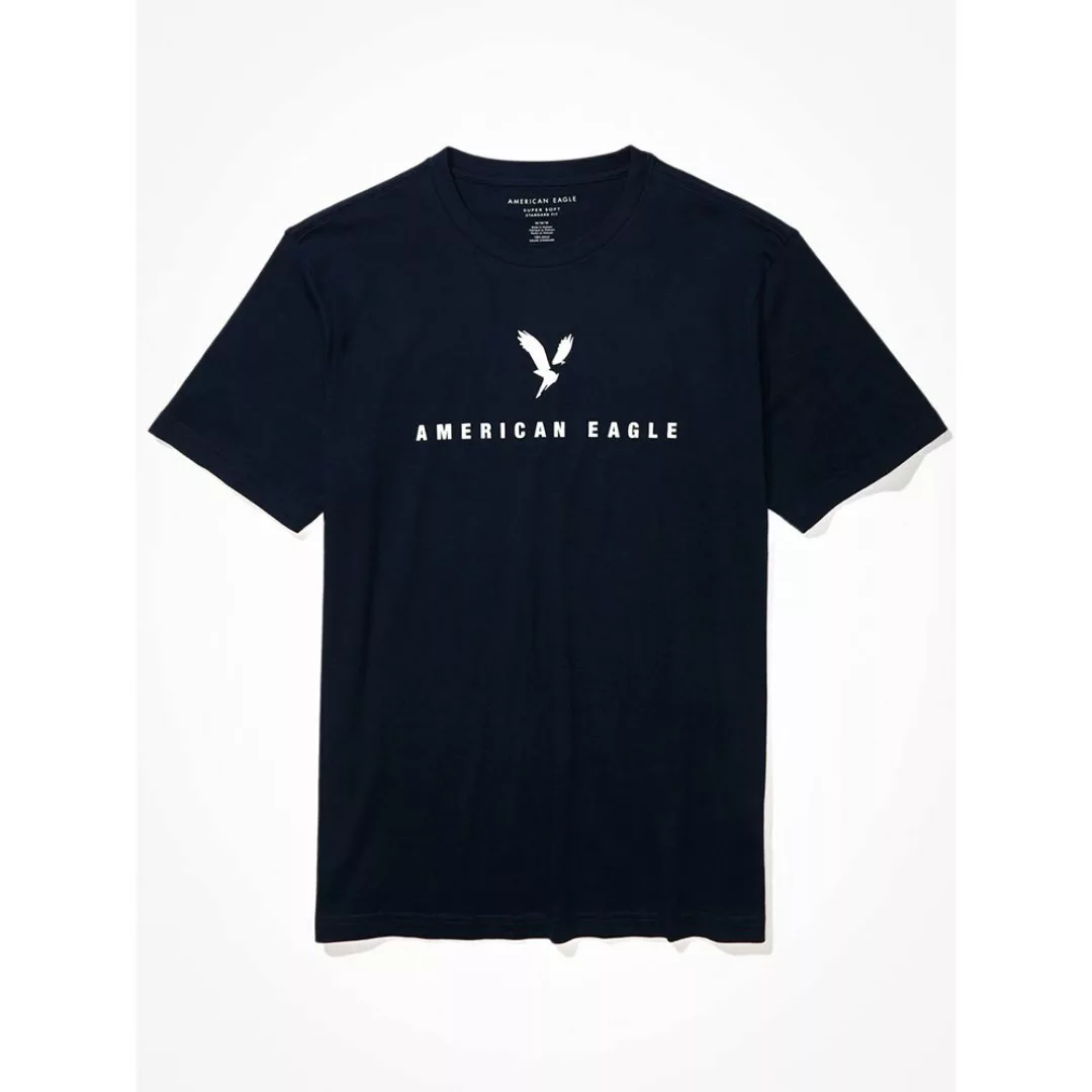 American Eagle Super Soft Graphic Kurzärmeliges T-shirt S Navy günstig online kaufen