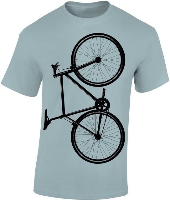 Baddery Print-Shirt Fahrrad T-Shirt : "Fixie Bike", hochwertiger Siebdruck, günstig online kaufen