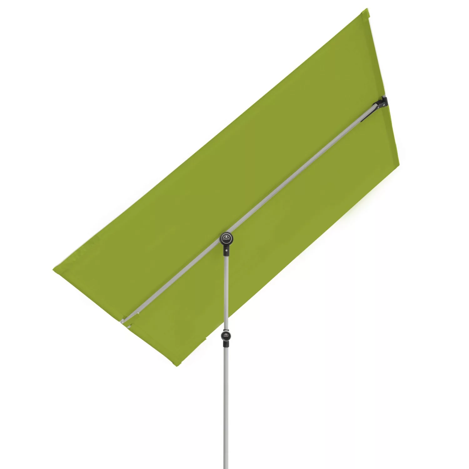 Doppler Balkonschirm 127 cm x 177 cm Grün mit Handöffner günstig online kaufen