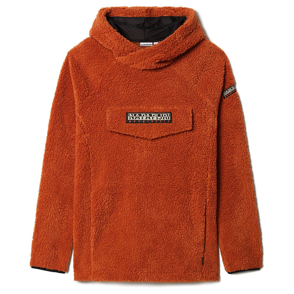 Napapijri T-patch Curly 1 Kapuzenfleecejacke M Orange Ginger günstig online kaufen