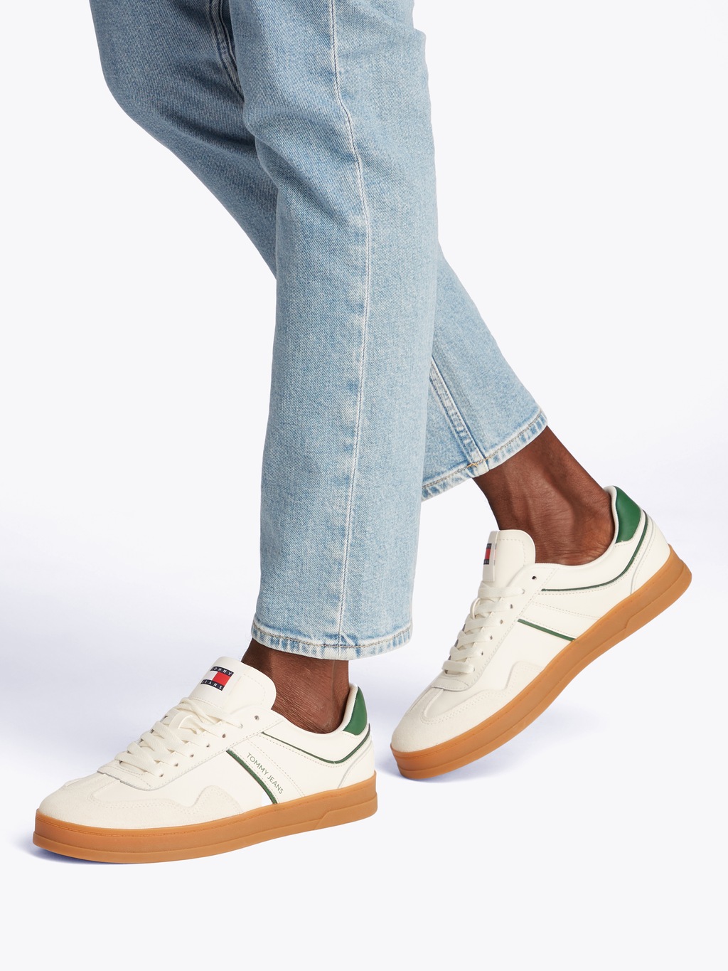Tommy Jeans Sneaker "THE GREENWICH LEATHER", Freizeitschuh, Halbschuh, Schn günstig online kaufen
