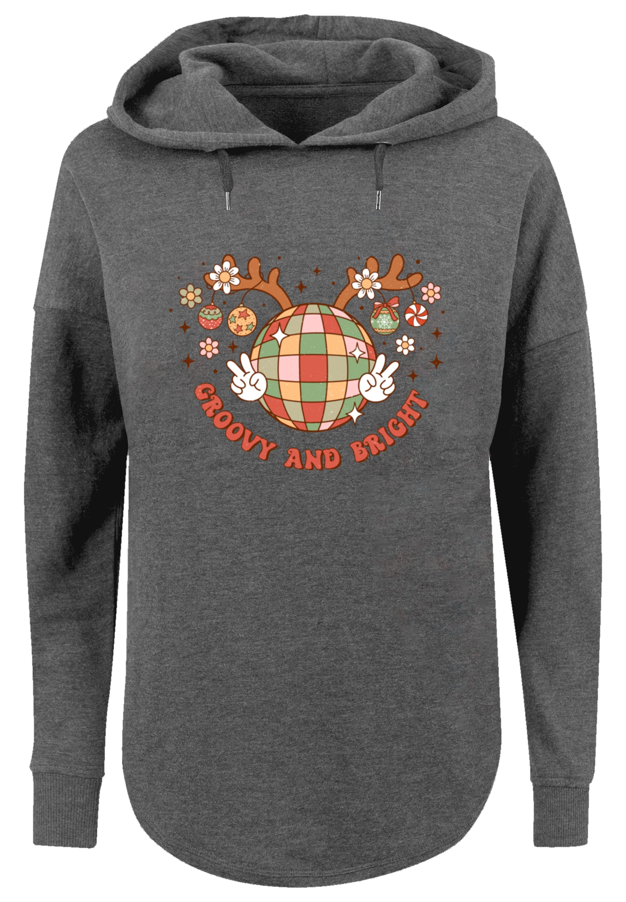 F4NT4STIC Kapuzenpullover "Bright Weihnachten Disco Deer", Premium Qualität günstig online kaufen