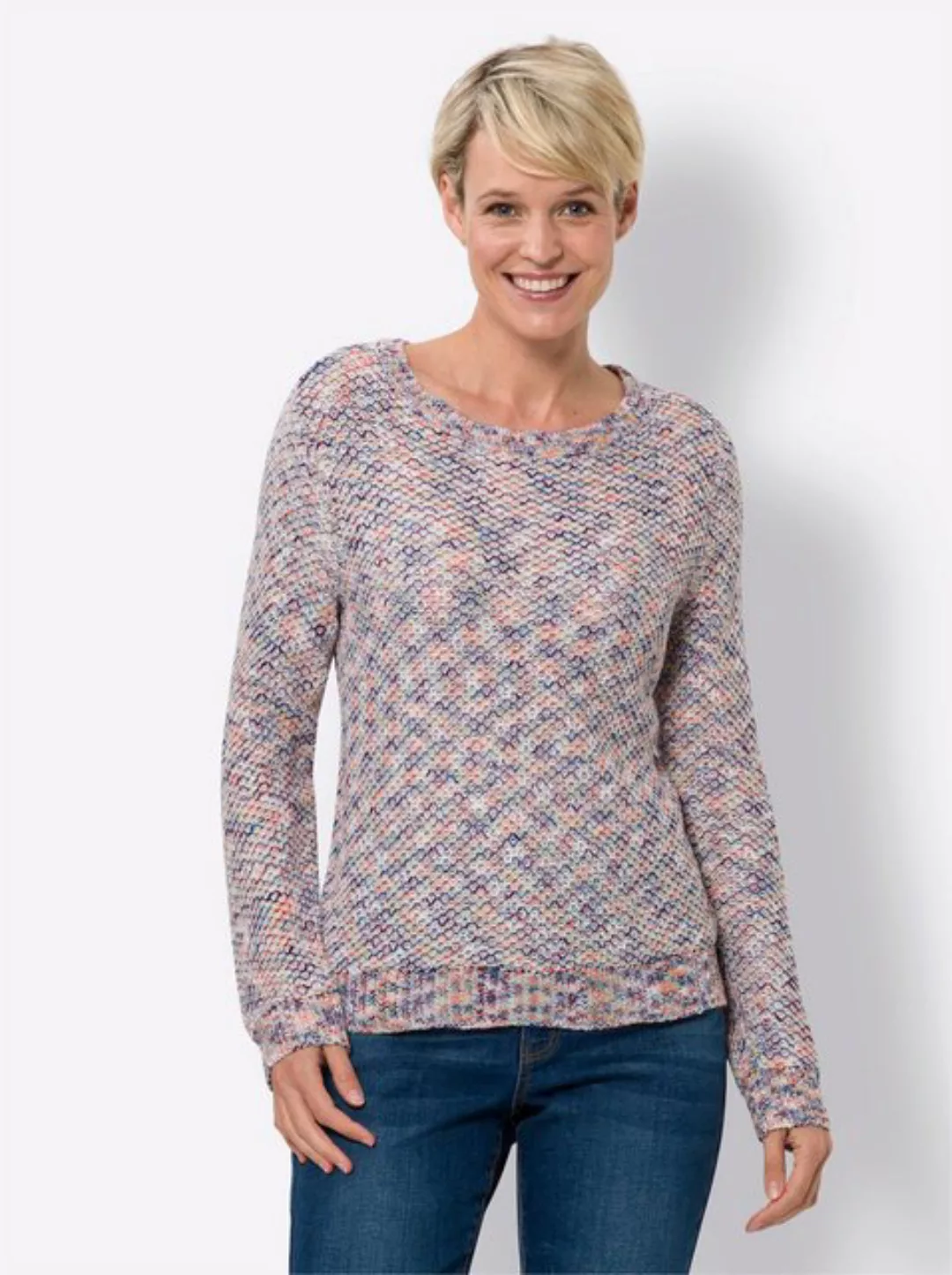 Sieh an! Strickpullover Rundhalspullover günstig online kaufen