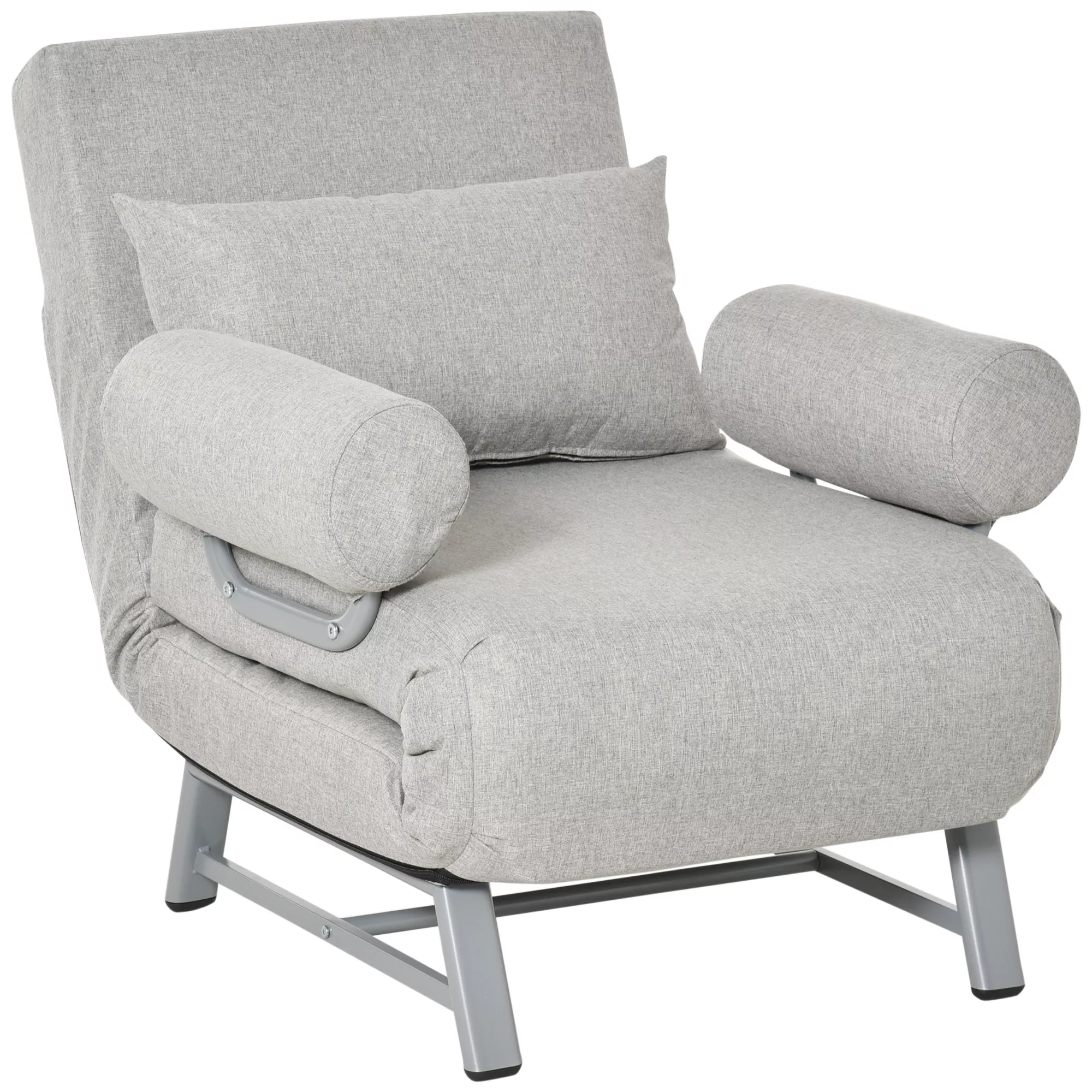 HOMCOM Fauteuil chauffeuse Schlafsofa-umwandelbarer Liegesessel mit 1 Platz günstig online kaufen
