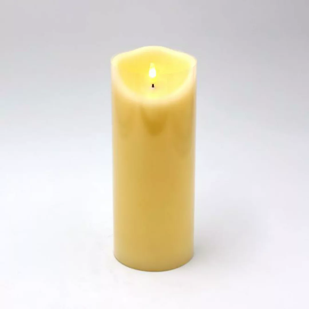 LED Kerze 3D Flame 10x25 cm Creme von Werner Voss günstig online kaufen