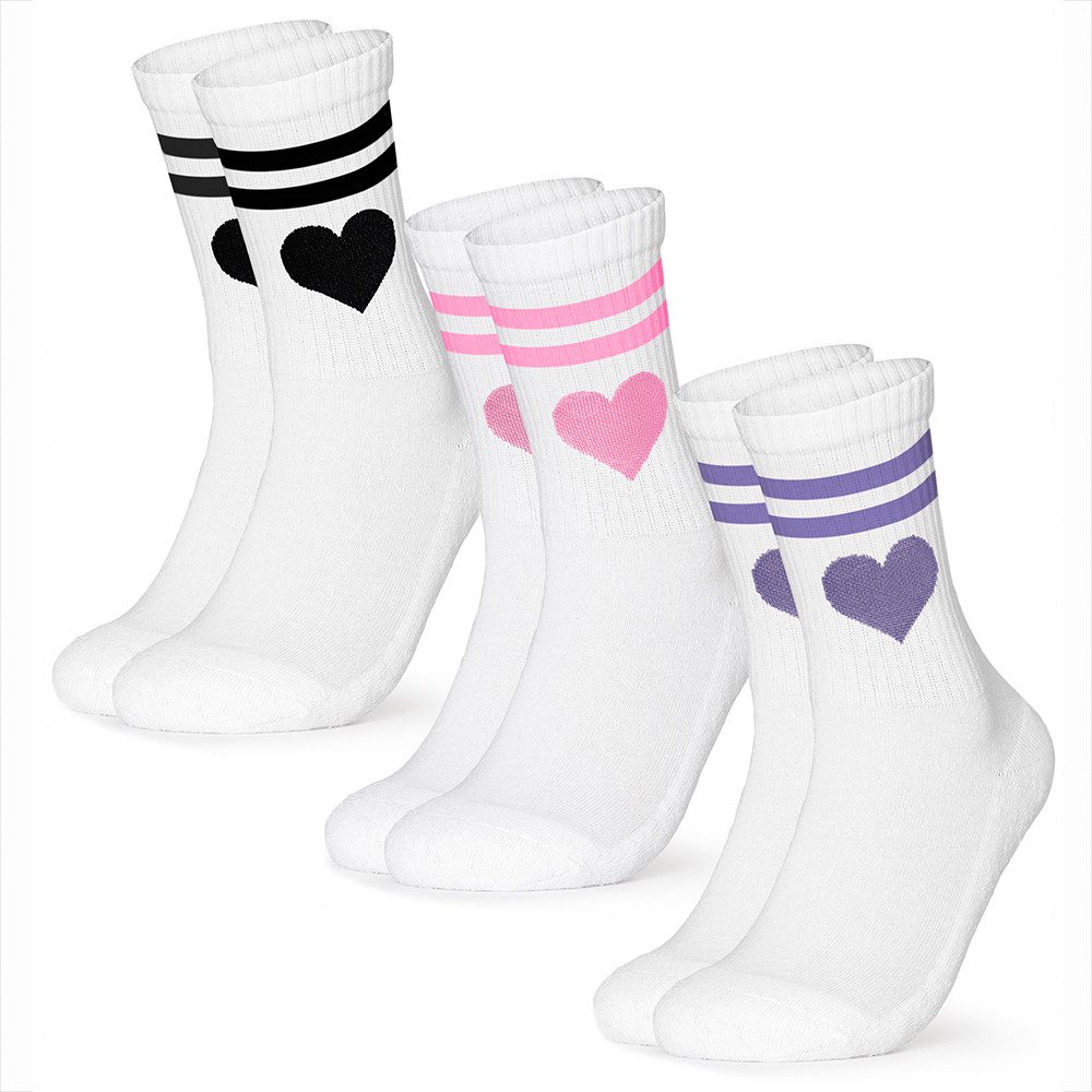 OCCULTO Tennissocken Occulto Damen Herz Tennis günstig online kaufen
