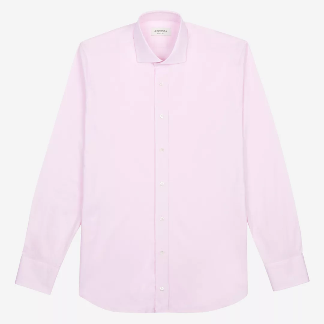 Hemd  einfarbig  rosa 100% reine baumwolle pinpoint, kragenform  modernisie günstig online kaufen